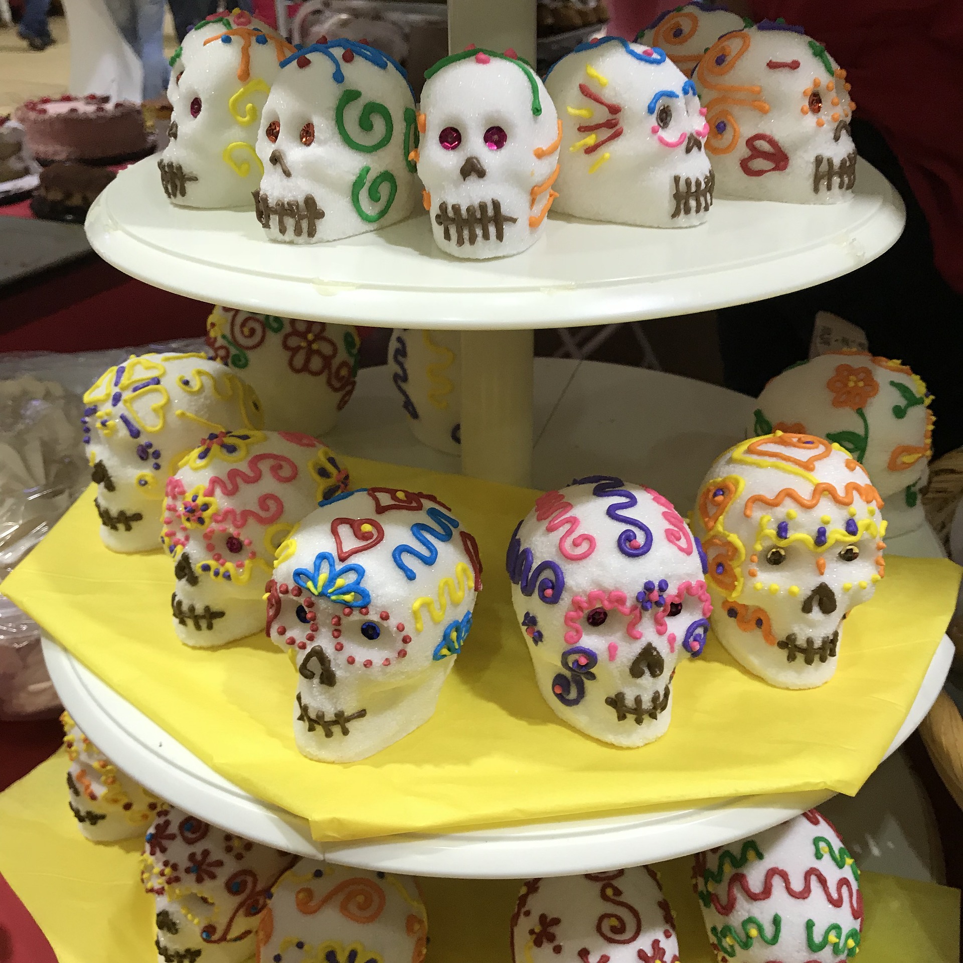 sugar skulls, day of the dead, dia de muertes