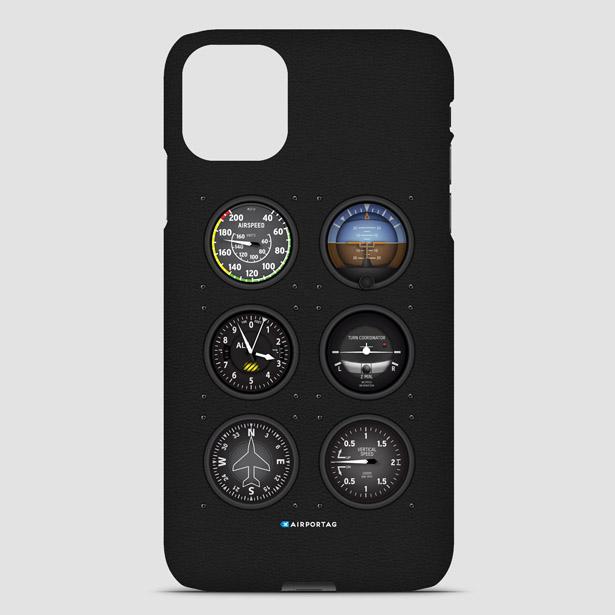aviation themed gifts, flight instruments phone case, pilot gifts