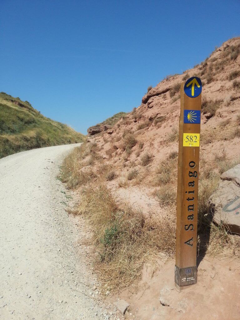 Camino de Santiago, trail marker, shell, Santiago de Compostela, hiking, trek, pilgrimage, walk, path, pilgrims, perigrinas