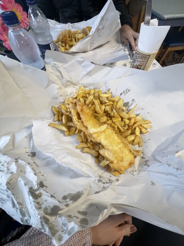fish & chips, fish n chips, fish and chips, best fish n chips in fairbourne, Fairbourne Chippy, Fairbourne Wales, things to do in Wales, things to do in Fairbourne, things to do in Llwyngwril