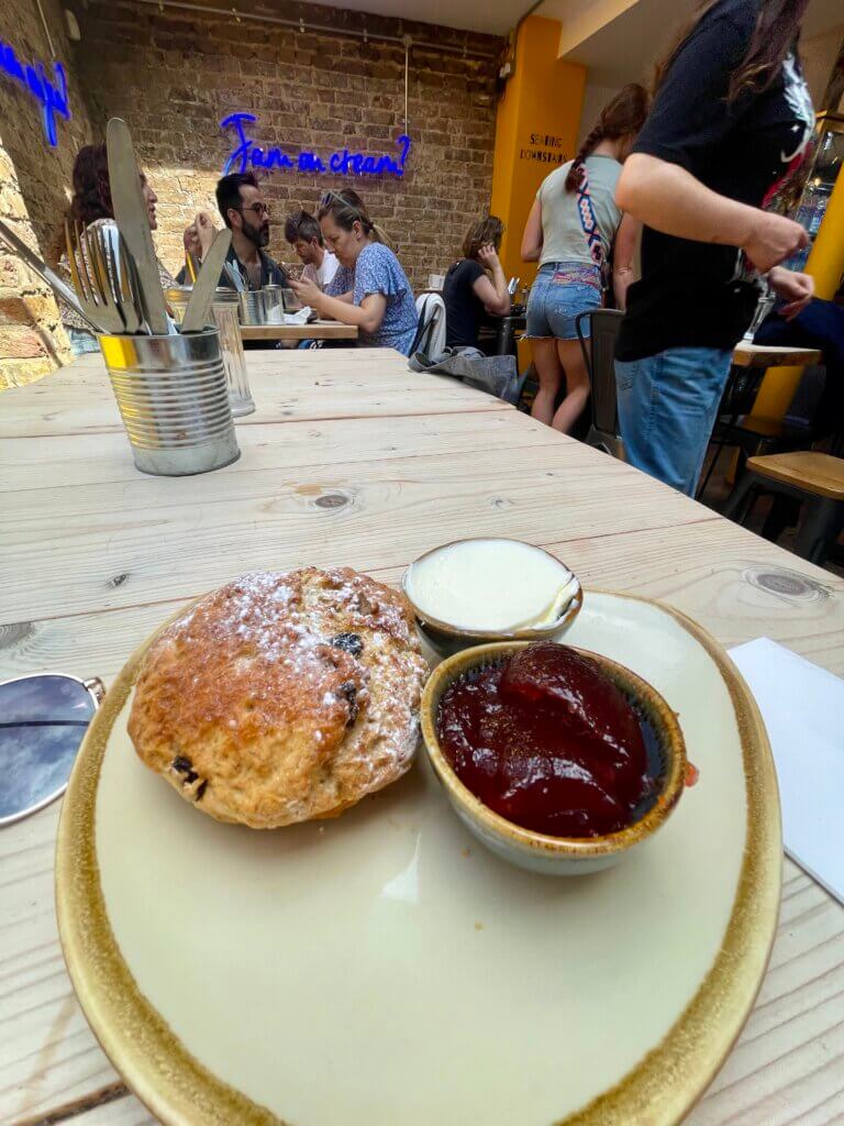 Cheeky Scones, scones, clotted cream, best scones in London, things to do in London, quick trip to London, two days in London, how to spend 48 hours in london, how to spend 2 days in london, Notting Hill, Portobello Road,